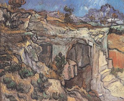Vincent Van Gogh Entrance to a Quarry near Saint-Remy (nn04) oil painting picture